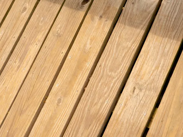 Pressure-treated wood decking