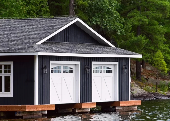 black-boathouse-with-dark-roofing